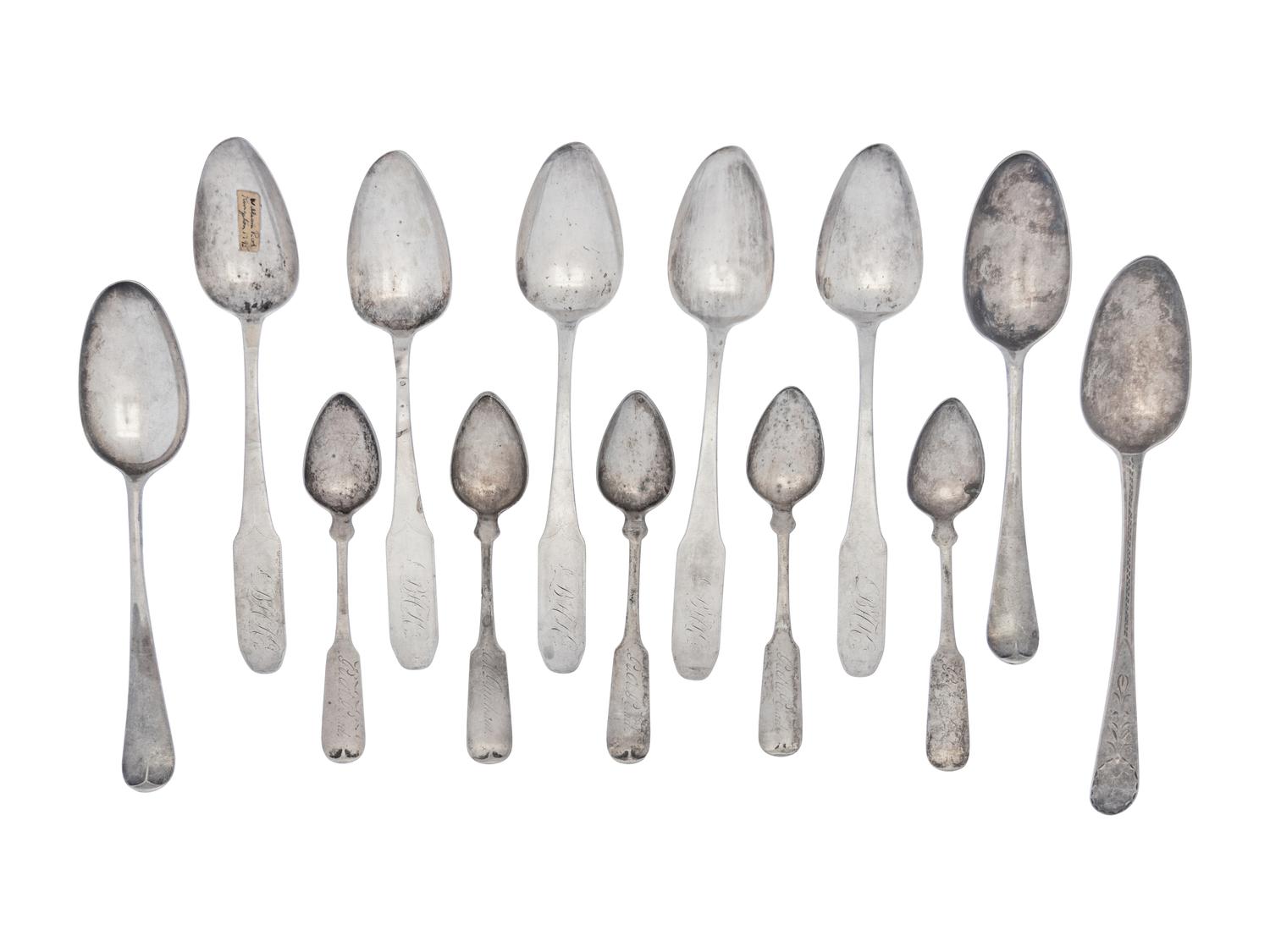 A Collection of American Silver Spoons