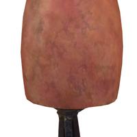 A Fer Forge Art Glass Lamp 6" W x 6" D x 14.5" H — France, Circa 1930