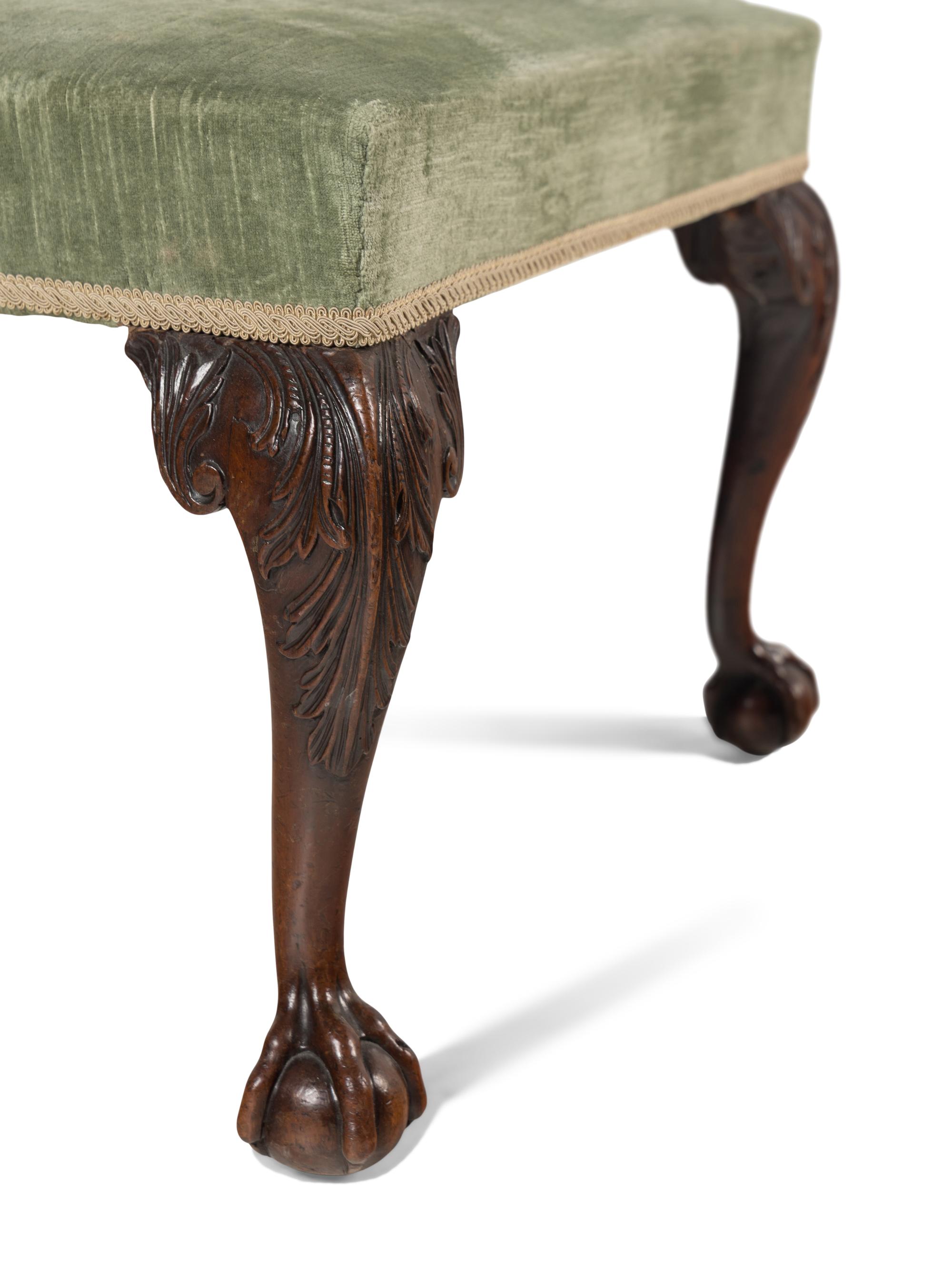 A George II Carved Mahogany Armchair