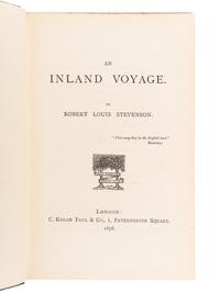 STEVENSON, Robert Louis (1850-1894) An Inland Voyage . London: C. Kegan Paul & Co., 1878.