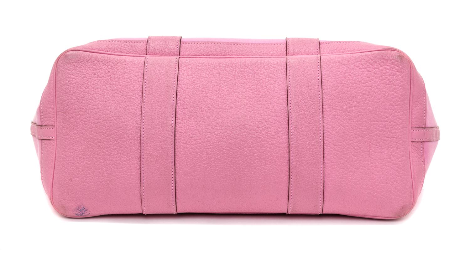 A Hermes Sakura Pink Canvas and Leather Garden Party GM Tote Bag, 14" x 10" x 6.5".