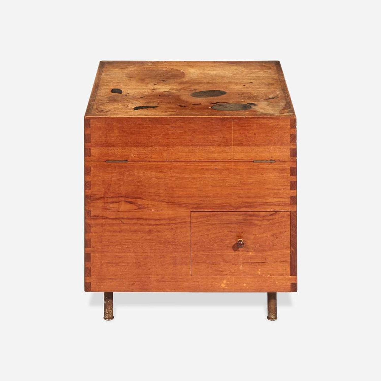 Hans J. Wegner (Danish, 1914-2007) Cube Bar, Model AT34, Andreas Tuck, Denmark, circa 1960