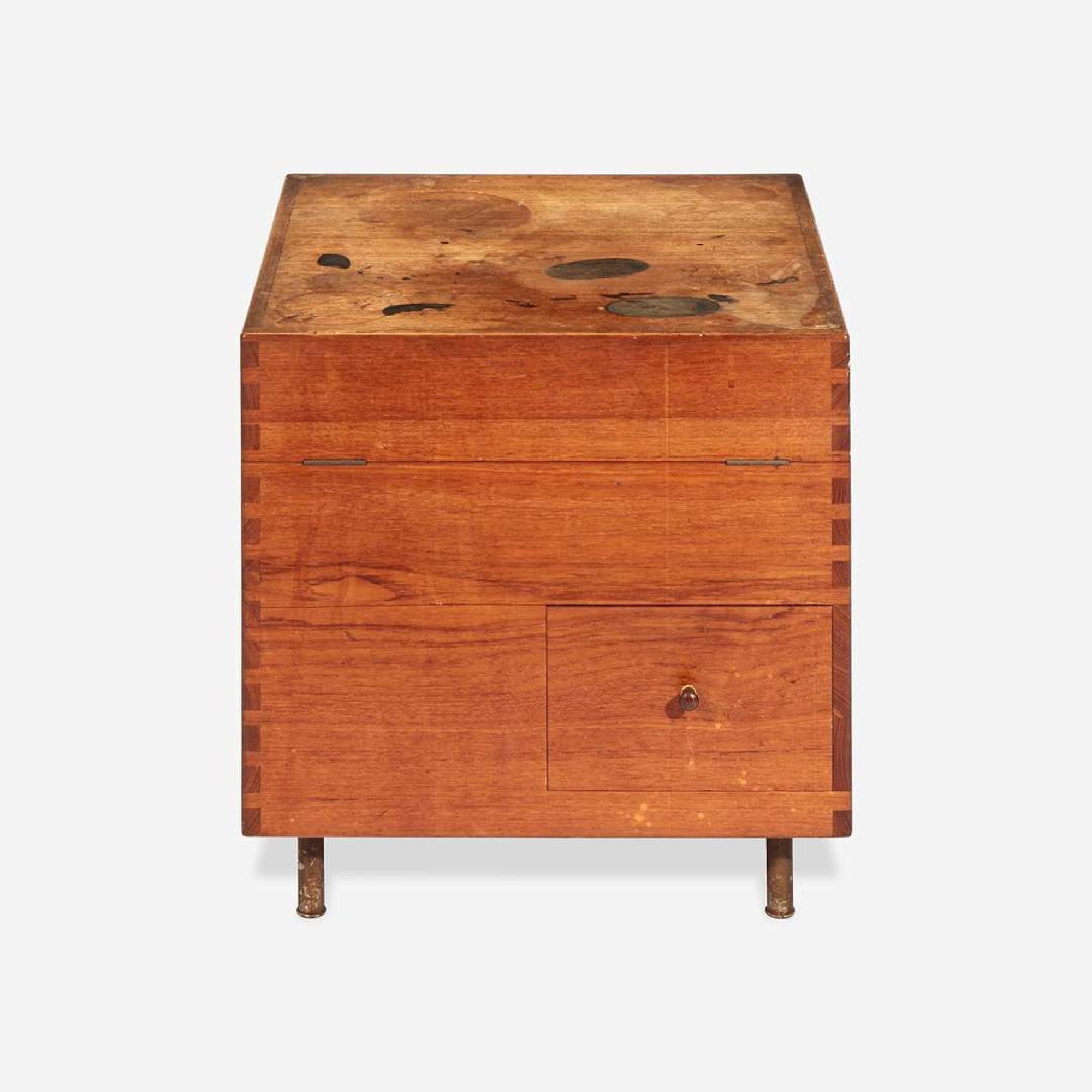 Hans J. Wegner (Danish, 1914-2007) Cube Bar, Model AT34, Andreas Tuck, Denmark, circa 1960