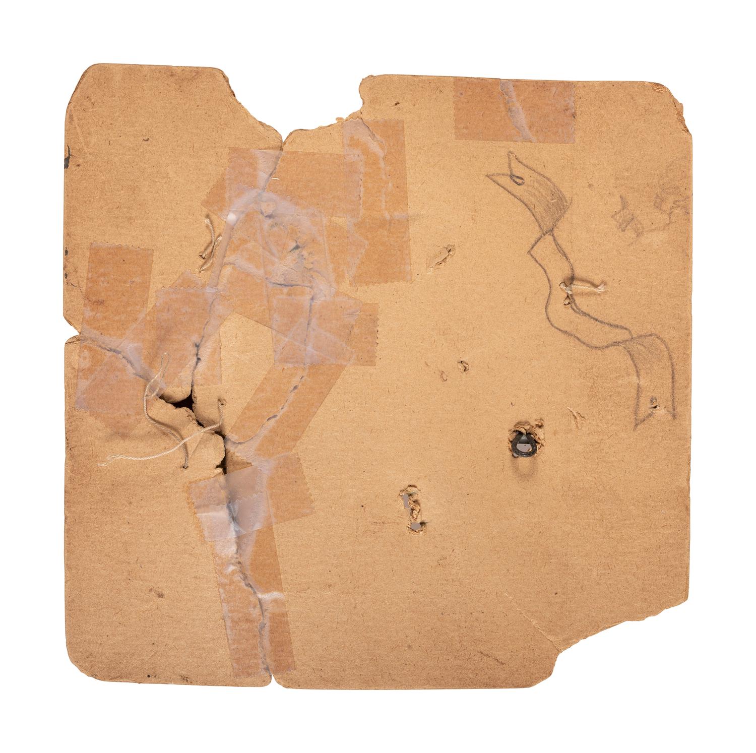 Civil War artillery and company insignia displayed on vintage pasteboard.