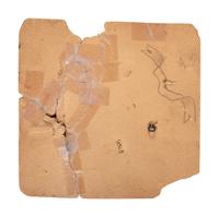Civil War artillery and company insignia displayed on vintage pasteboard.