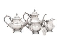 An American Four-Piece Tea and Coffee Service