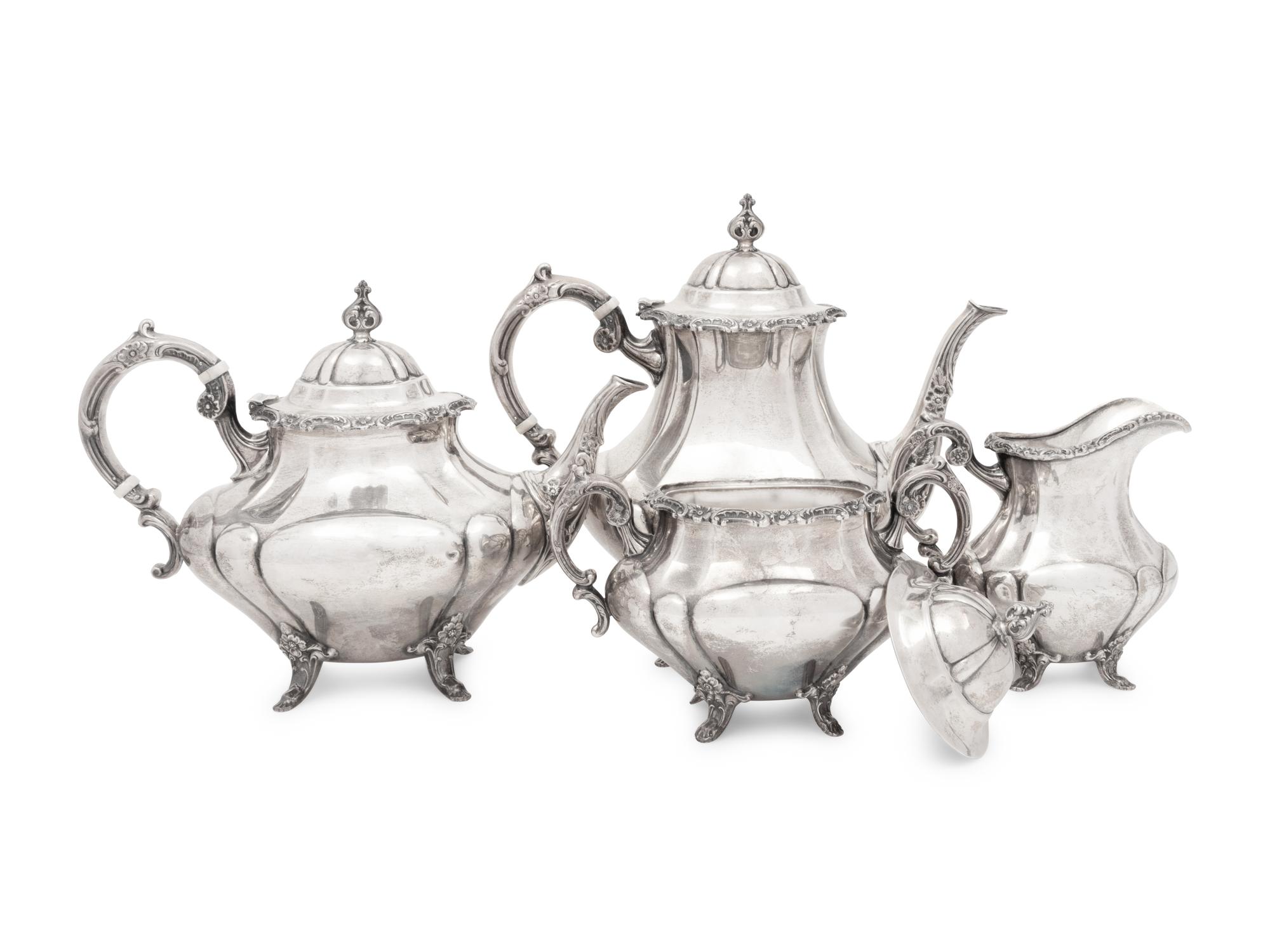 An American Four-Piece Tea and Coffee Service