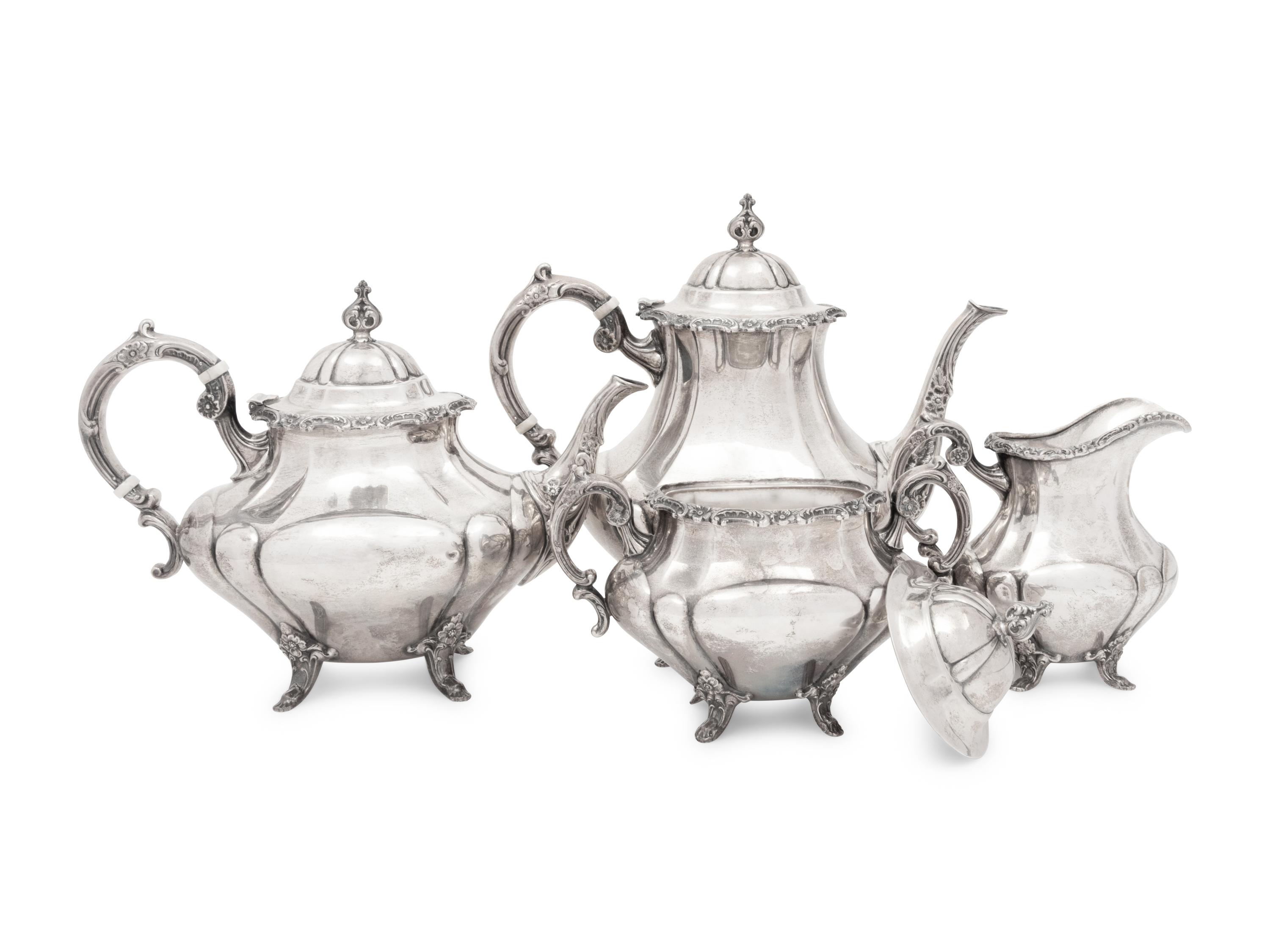 An American Four-Piece Tea and Coffee Service
