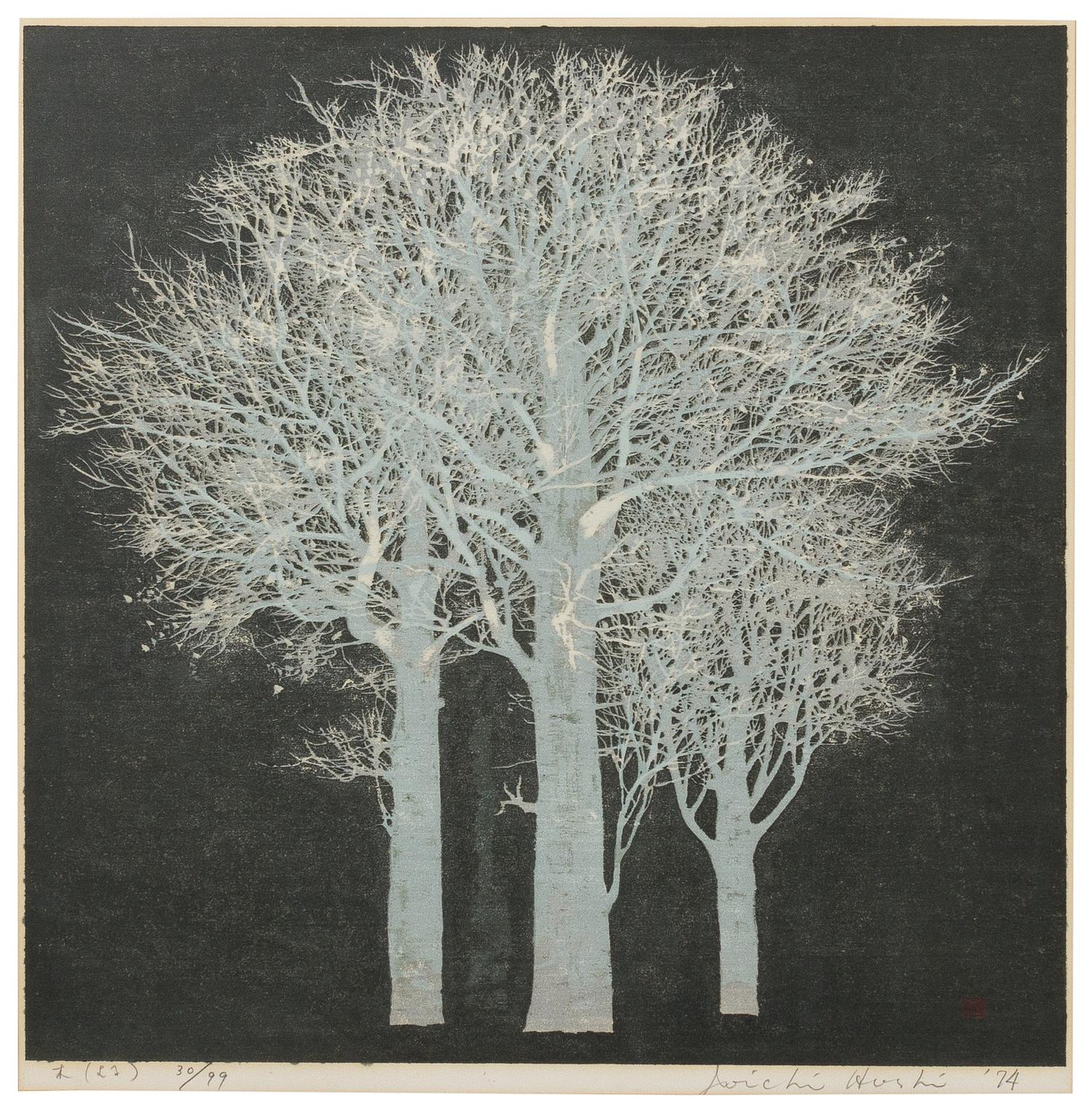 Hoshi Joichi, (1913-1979), Silver Trees