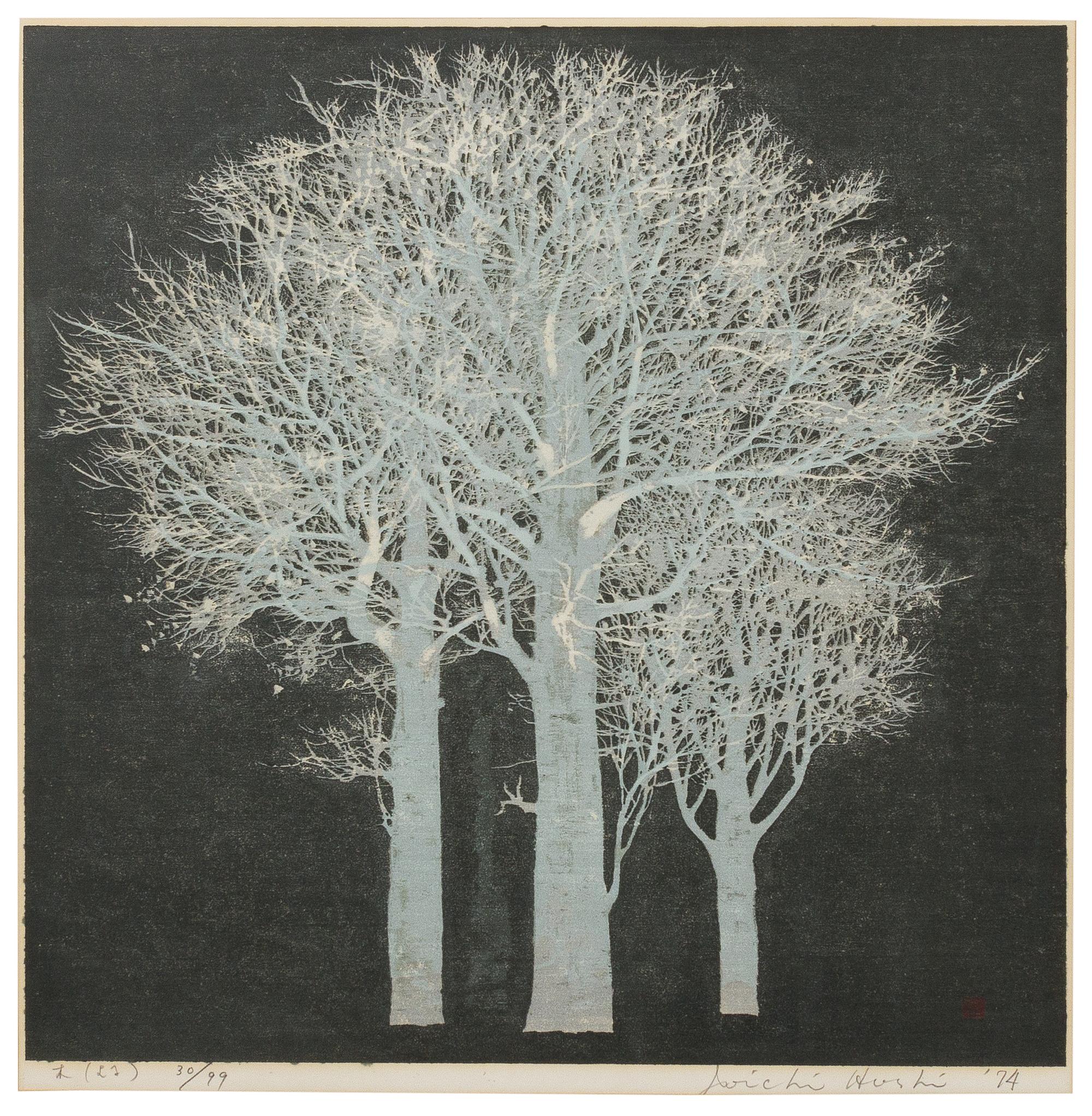 Hoshi Joichi, (1913-1979), Silver Trees