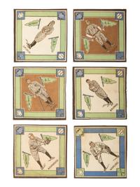 A Large Group of Over 100 1914 B18 Baseball Blanket Squares Including Multiple Hall of Famers,