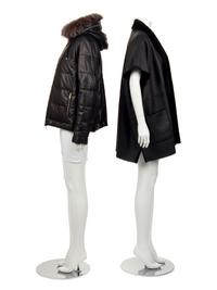 Two Pieces of Fur Trimmed Outerwear: One Brunello Cucinelli, One Eskandar