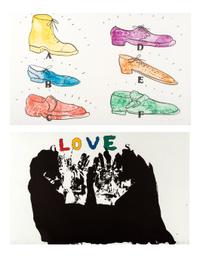 ABCDEF and Love from Oo La La , 1970-1972 (a pair of prints)