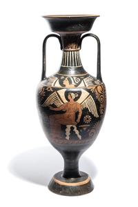 An Apulian Red-Figured Neck Amphora