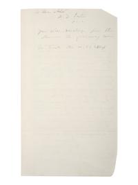 [CIVIL WAR - NAVY]. PORTER, David Dixon (1813-1891). Autograph endorsement signed ("David D. Porter / Rear Aml") on verso of document written on behalf of and listing 25 crew members of the US Ironclad Steamer " Essex ."