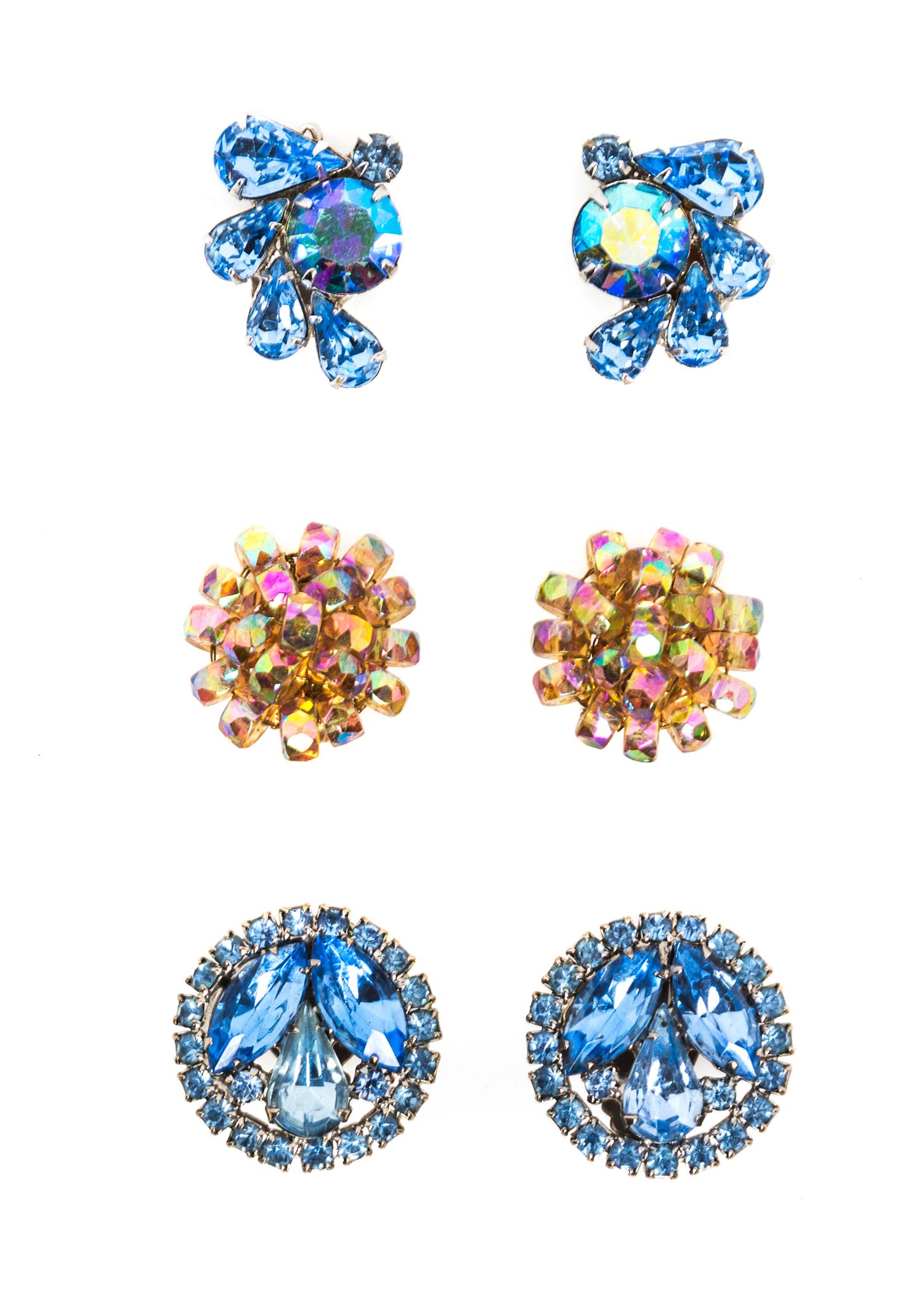 A Group of Three Decorative Earclips,