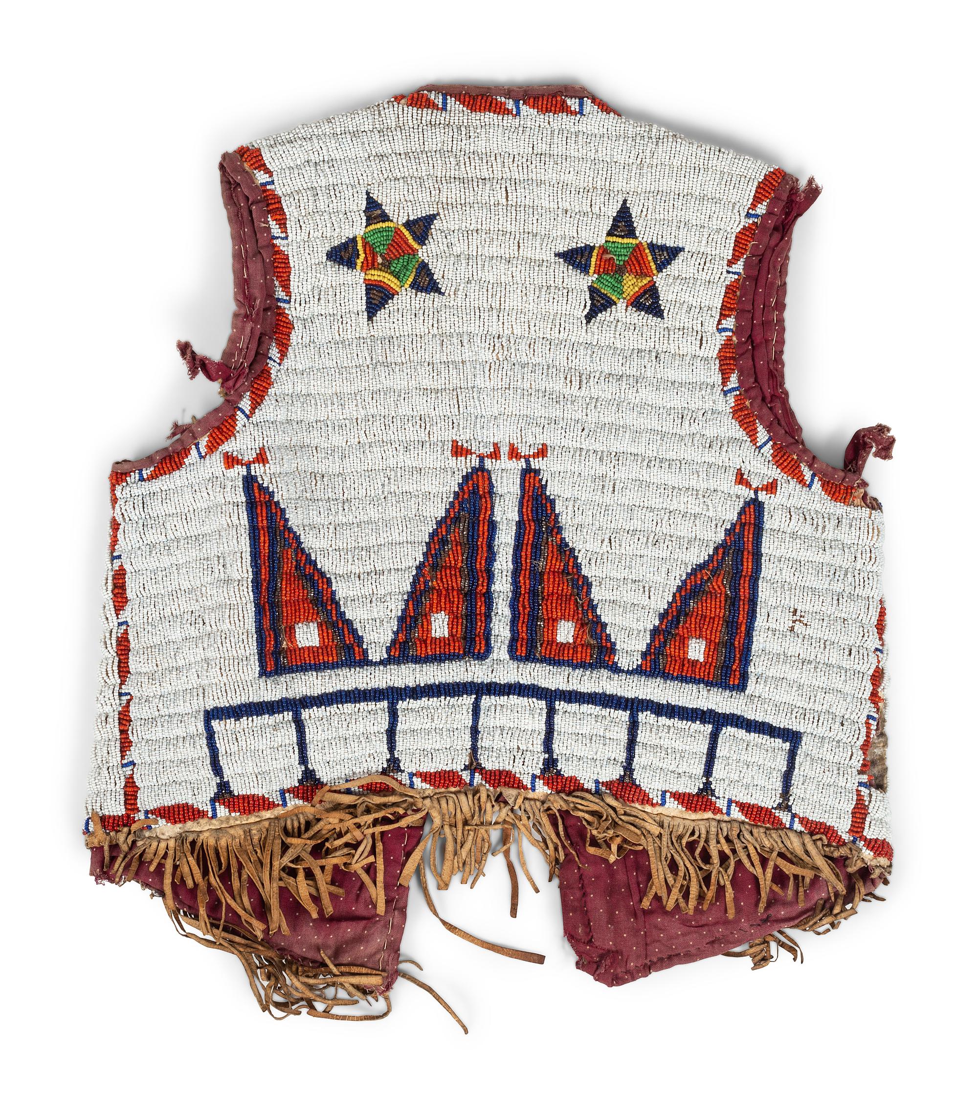 Sioux Beaded Hide Vest