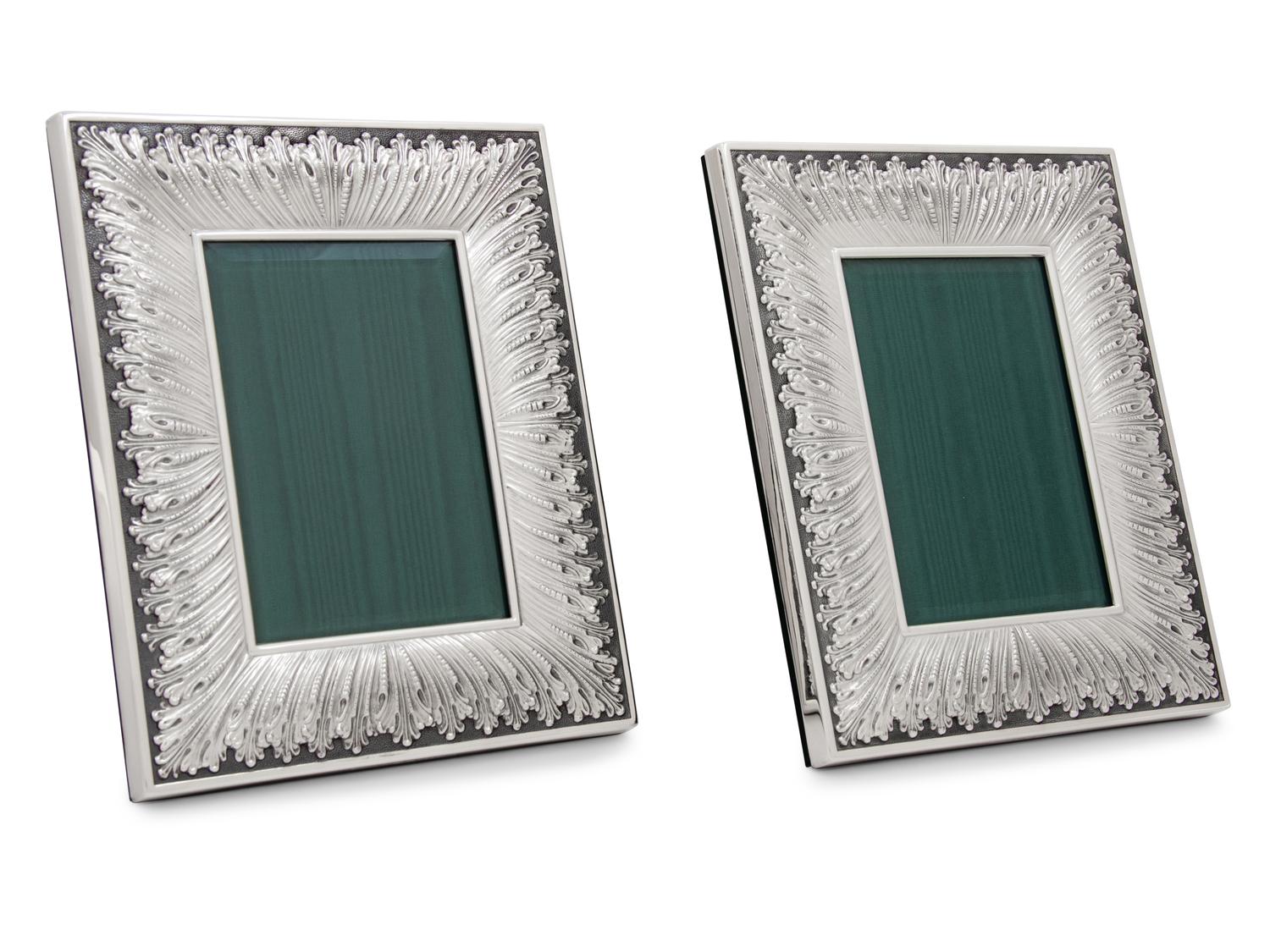 A Pair of Buccellati Silver Picture Frames