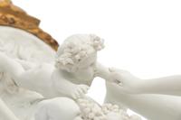 A French Gilt Bronze Mounted Biscuit Porcelain Group