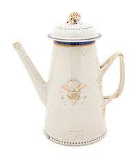 A Chinese Export Porcelain Coffee Pot