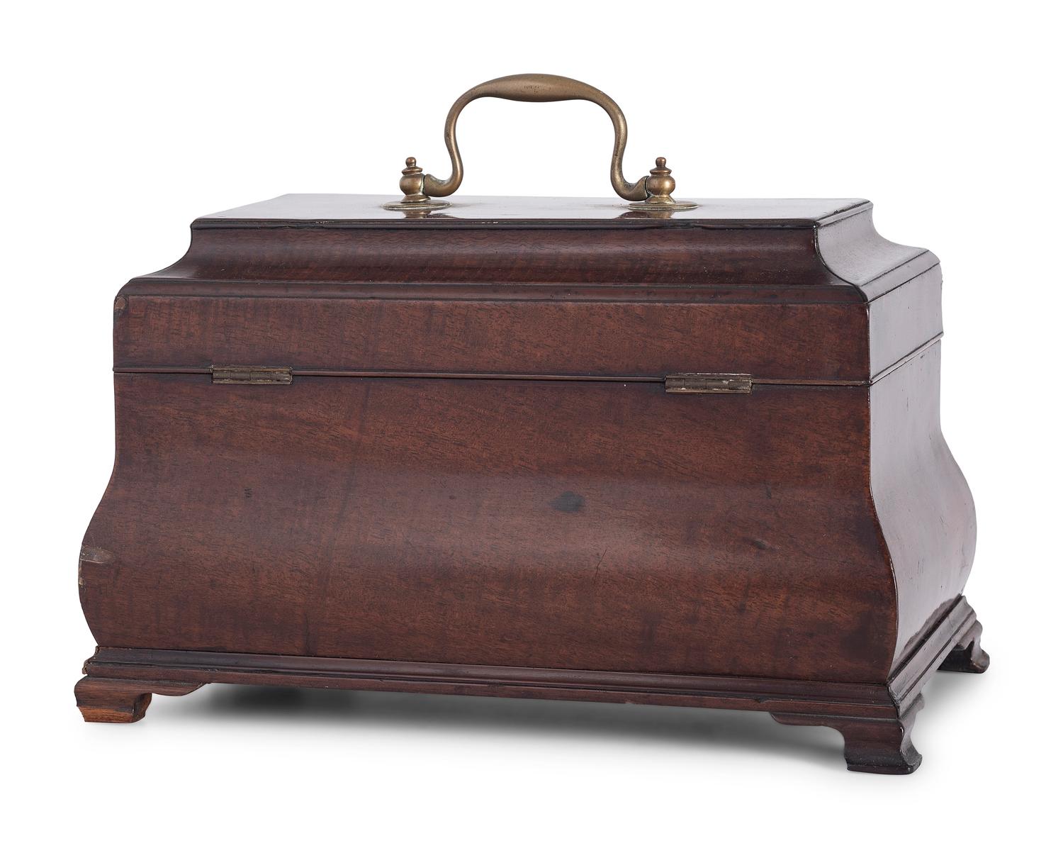 A George III Mahogany Tea Caddy
