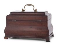 A George III Mahogany Tea Caddy