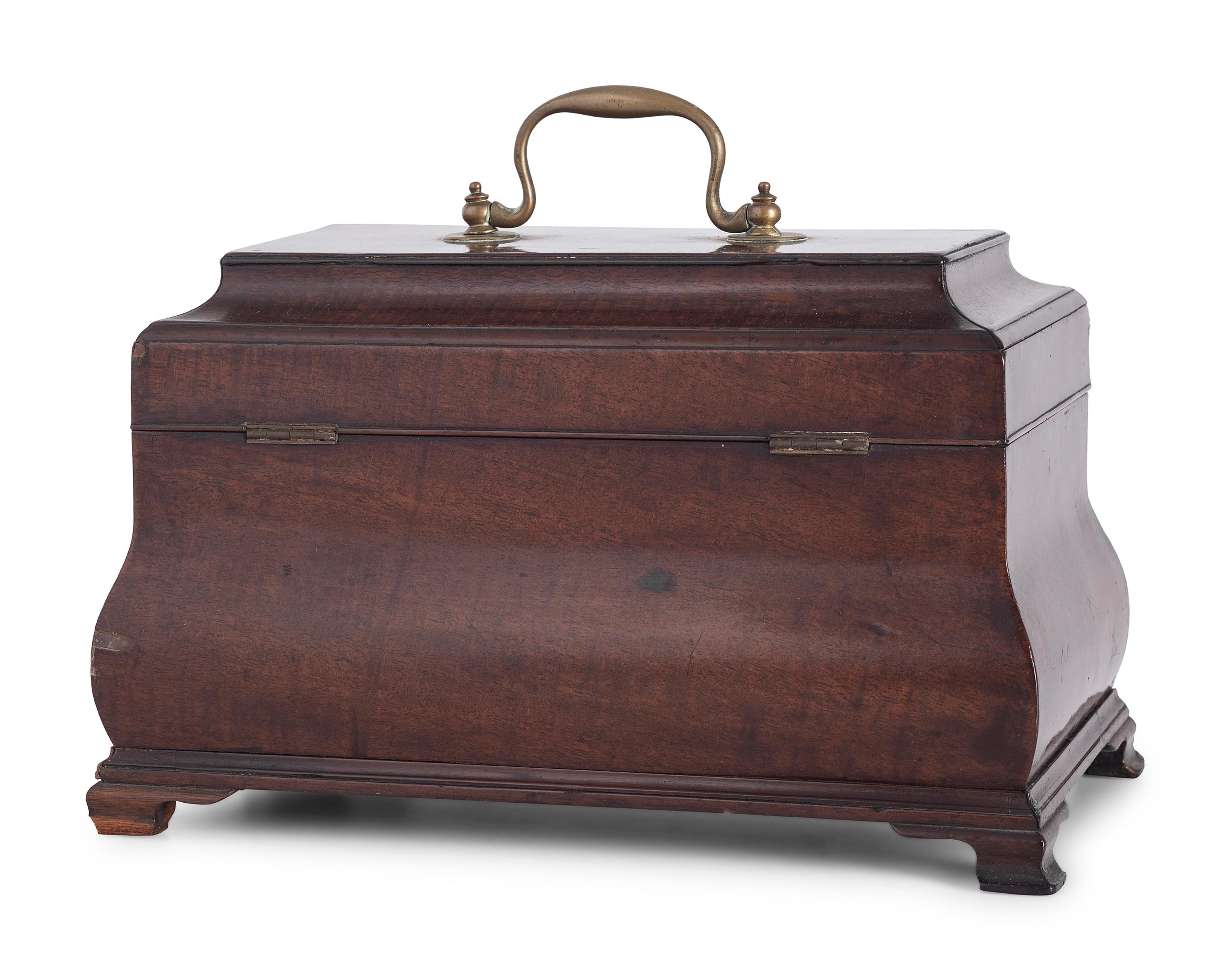 A George III Mahogany Tea Caddy