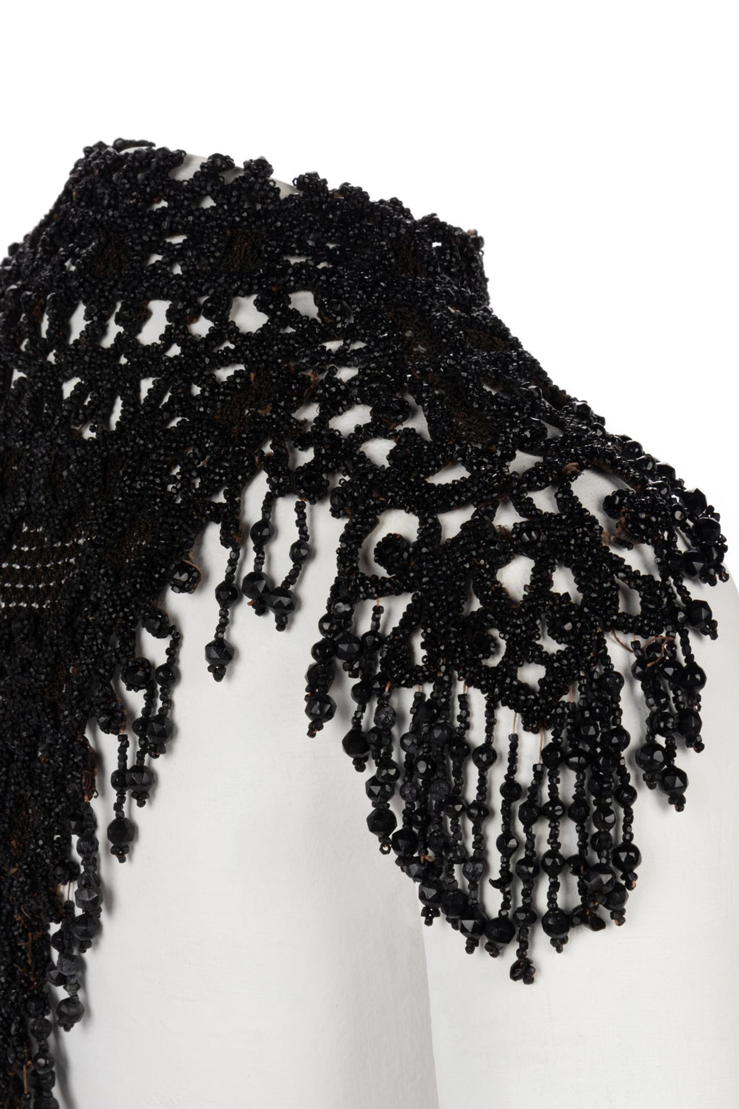 Collection of Four 19th Century Pieces; Three Capes & One Beaded Collar, 1880-1890s