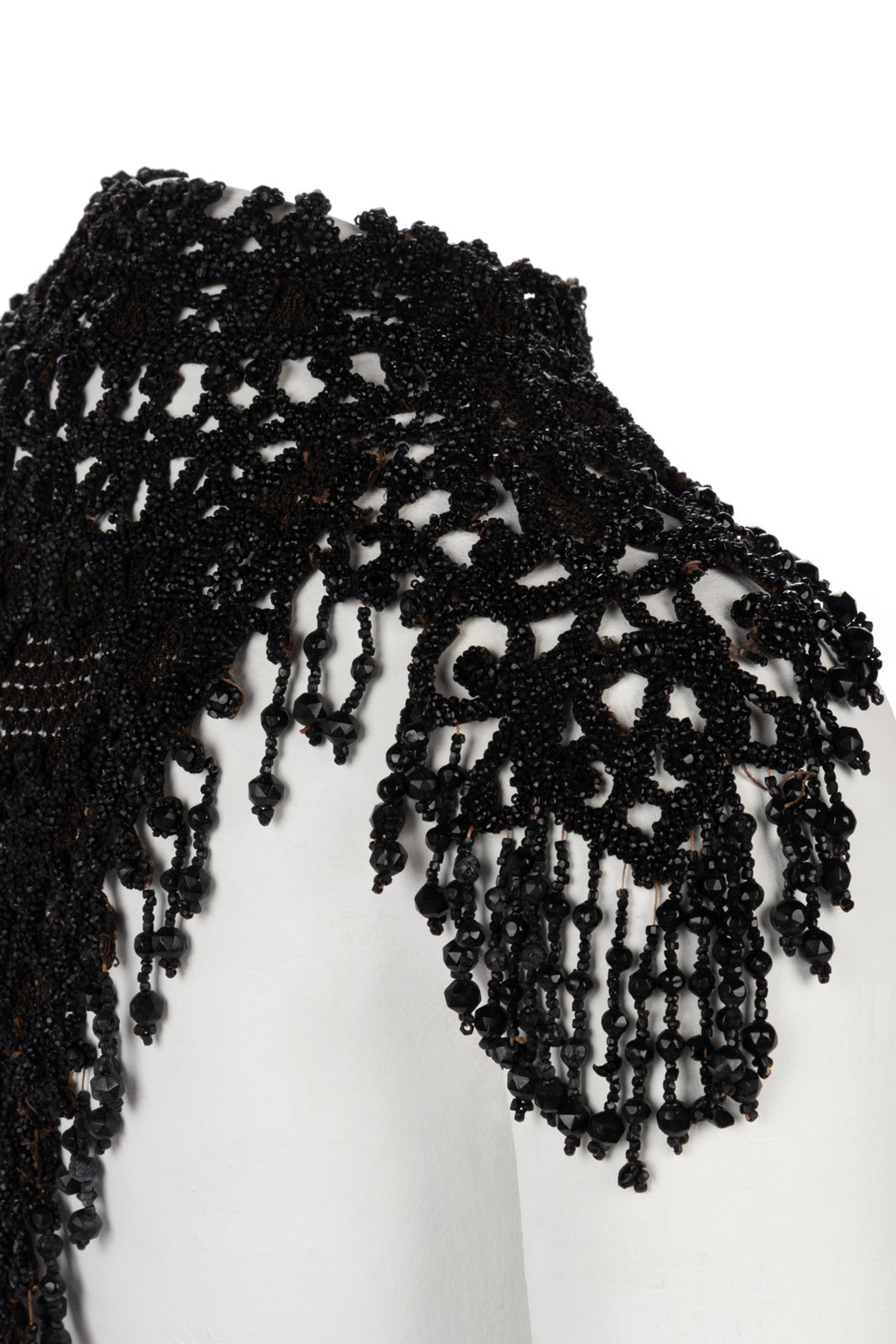 Collection of Four 19th Century Pieces; Three Capes & One Beaded Collar, 1880-1890s