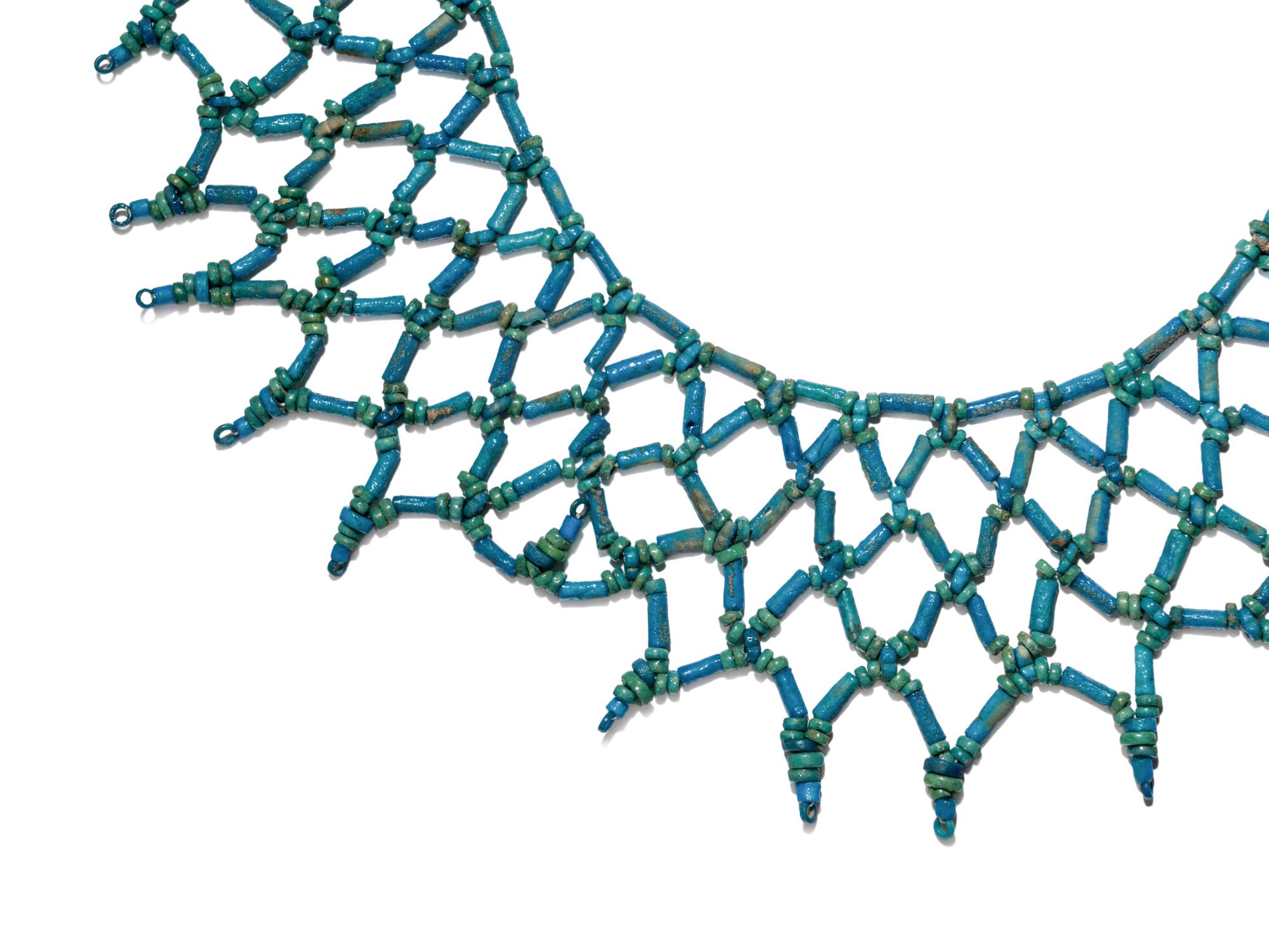 A Egyptian Bead and Faience Necklace