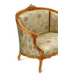 A Pair of Louis XV Style Giltwood Sofas