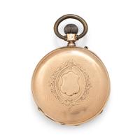 14K YELLOW GOLD OPEN FACE POCKET WATCH