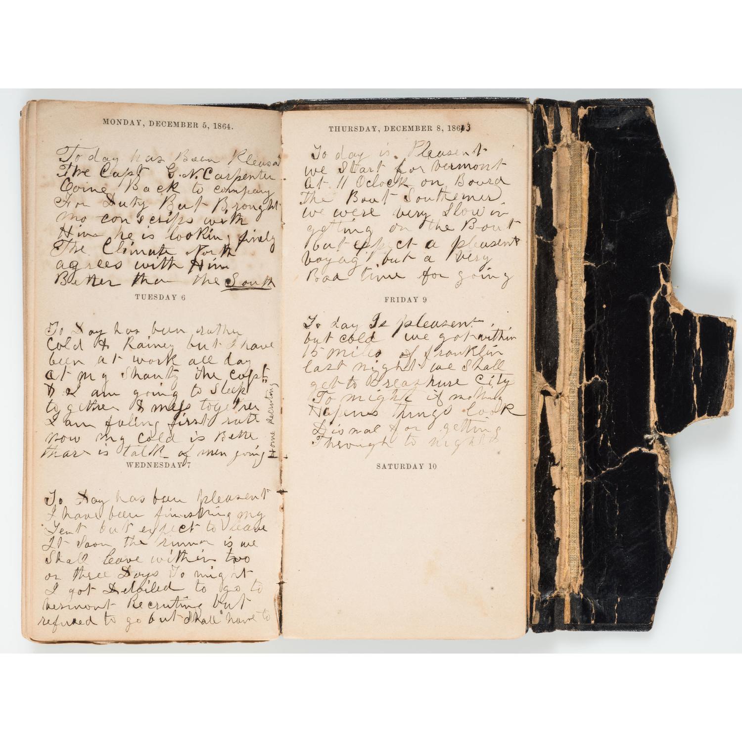 Civil War Diary of 2nd Lieutenant John Ripley, 8th Vermont Infantry