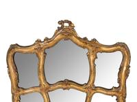 A Venetian Polychrome Painted Mirror