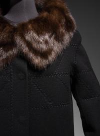 J. Mendel Cashmere Coat with Sable Collar