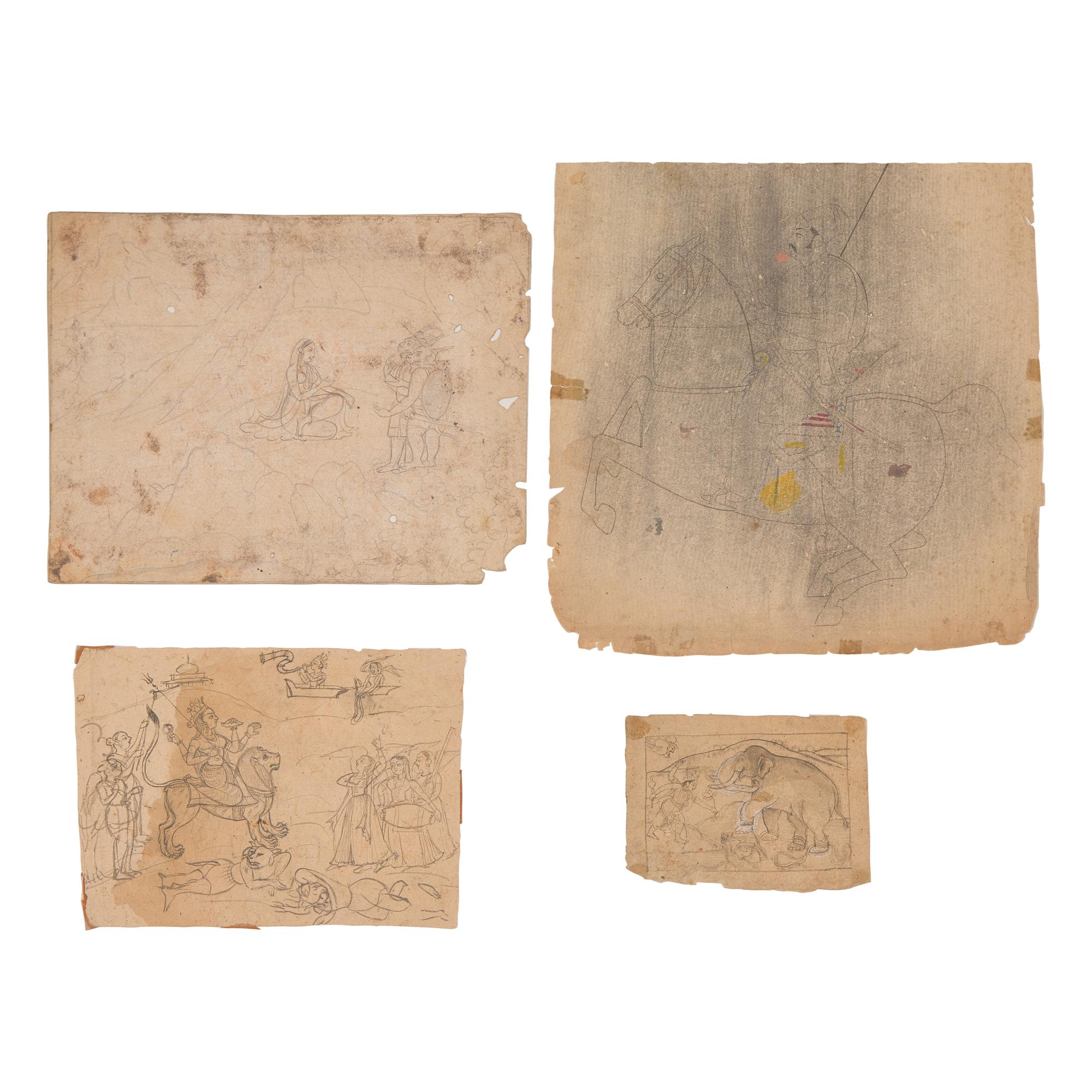 Four Indian Drawings — 印度素描四幅