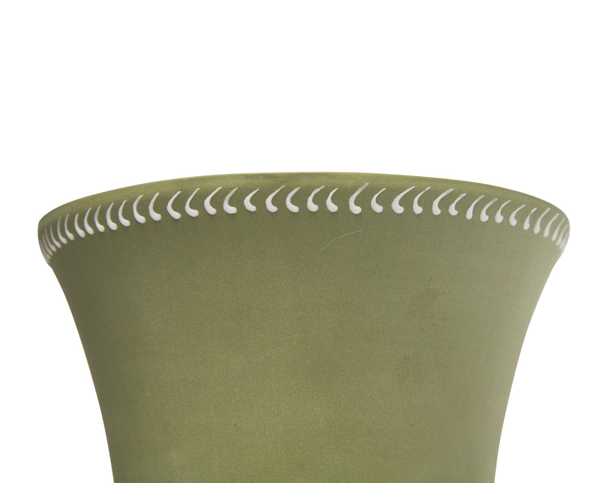 A Wedgwood Slip Decorated Jasperware Vase