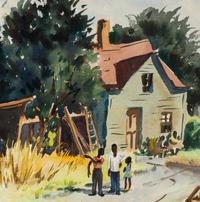Parkwood Tracks & Telephone Poles, c. 1930's