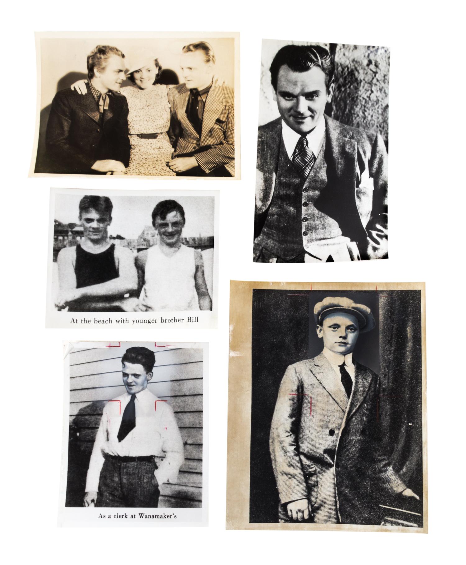 (NATIONAL ENQUIRER; CAGNEY, JAMES) 5 photos, credits to King Features Syndicate and others.