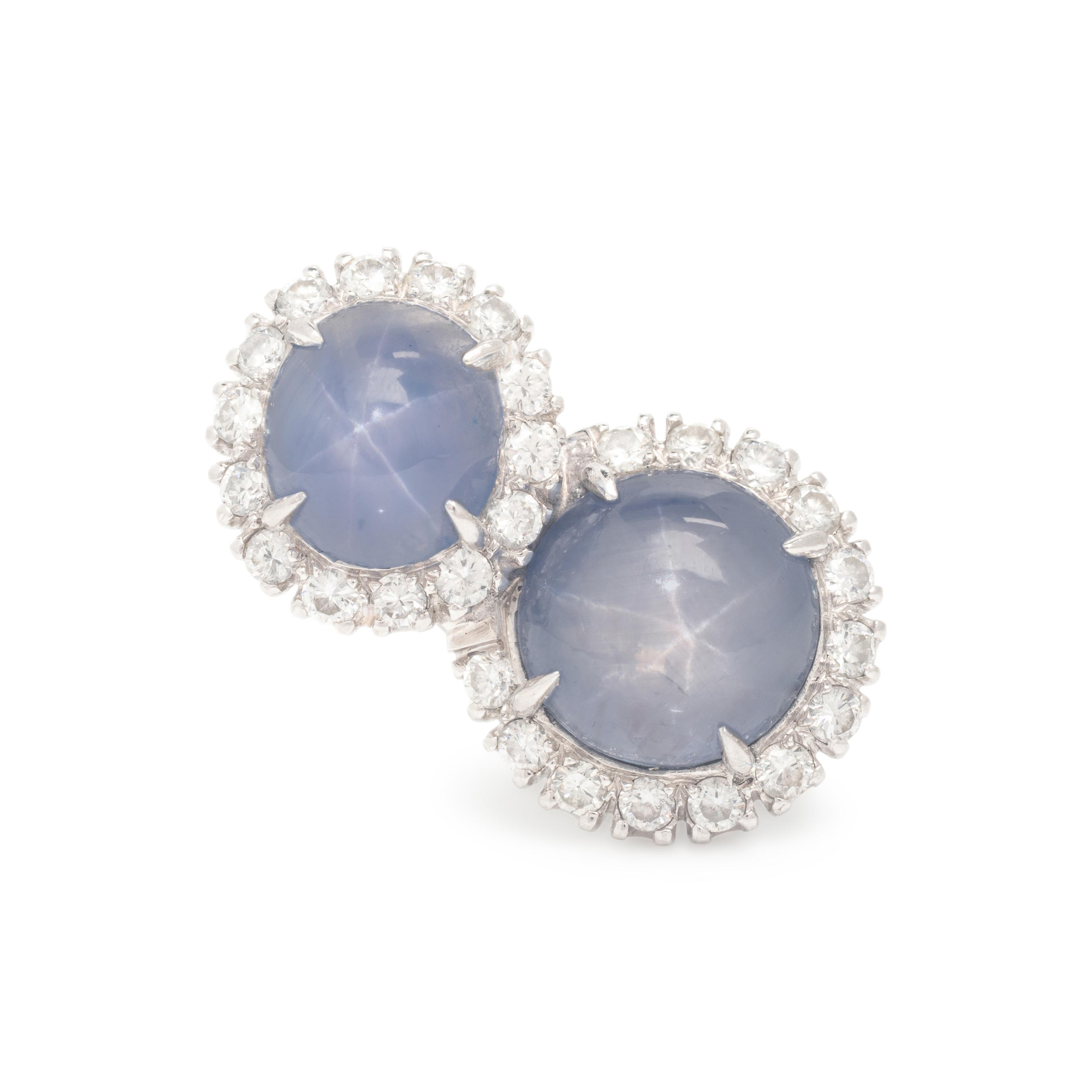 Spaulding & Co., Star Sapphire, Diamond, and Platinum Ring