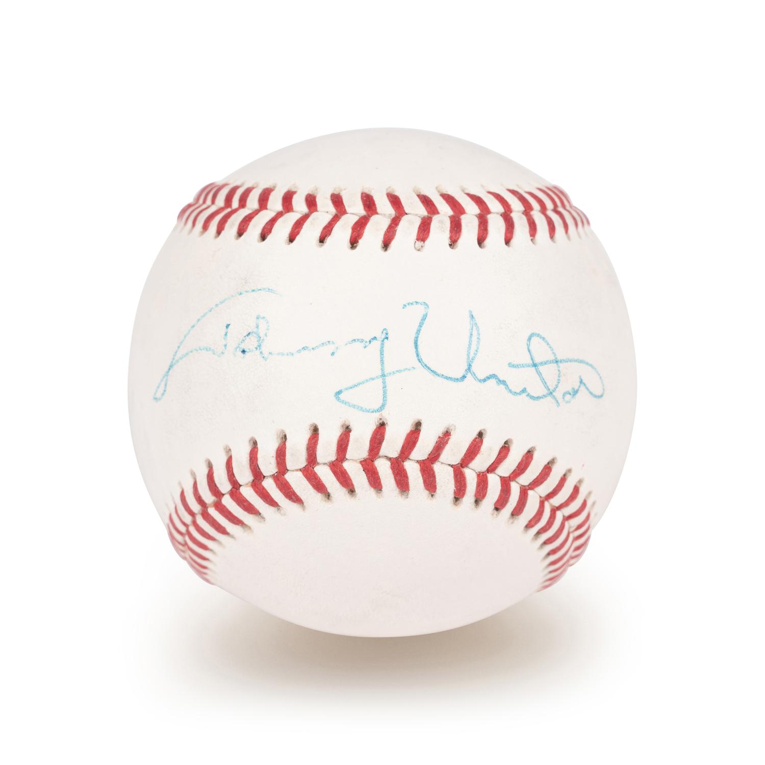 A Johnny Unitas Signed Autograph Baseball (Beckett Authentication Services Letter BAS Certified)
