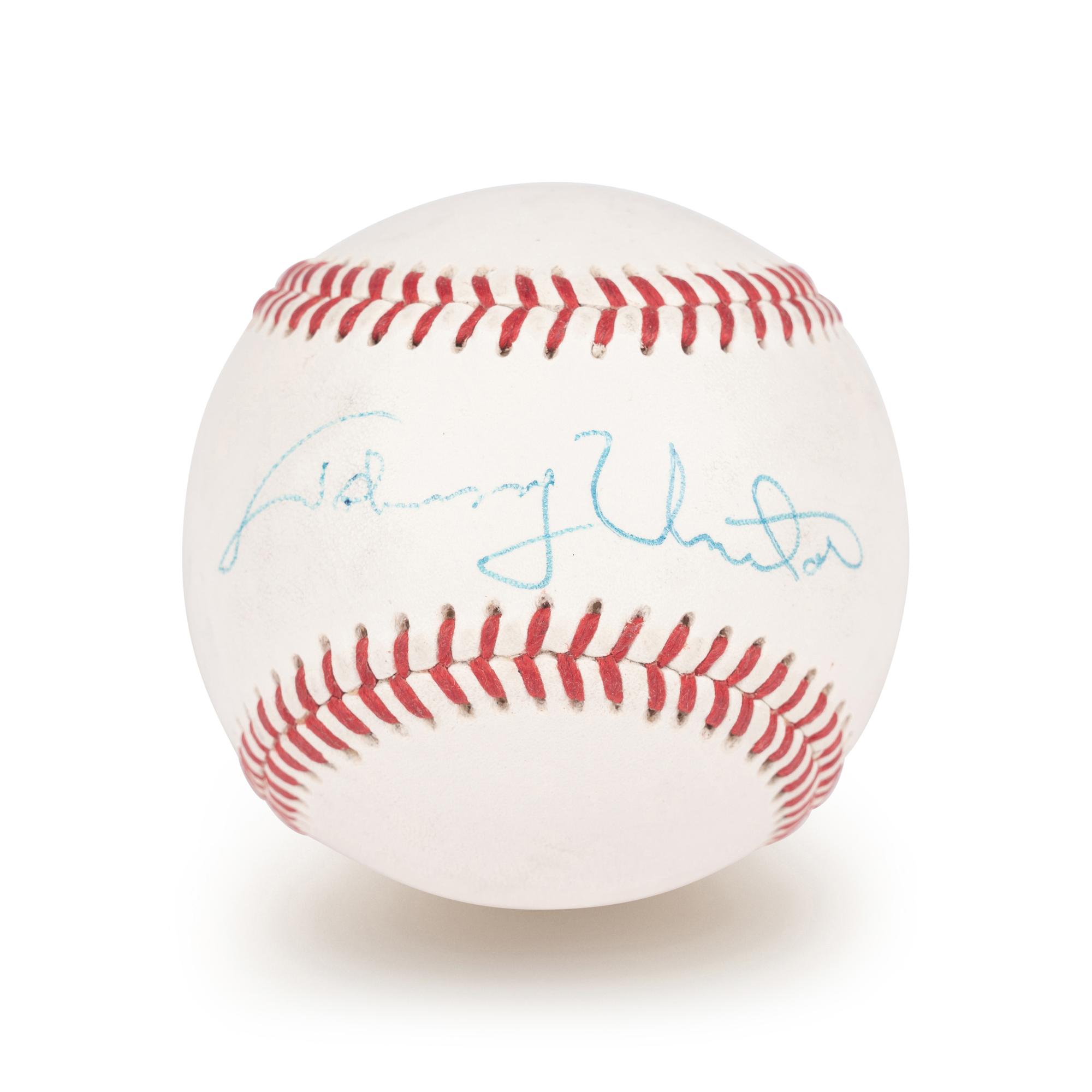 A Johnny Unitas Signed Autograph Baseball (Beckett Authentication Services Letter BAS Certified)