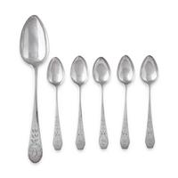 A Group of Six Silver Spoons