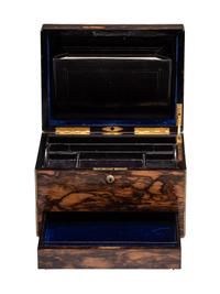 A Victorian Coromandel Stationary Box