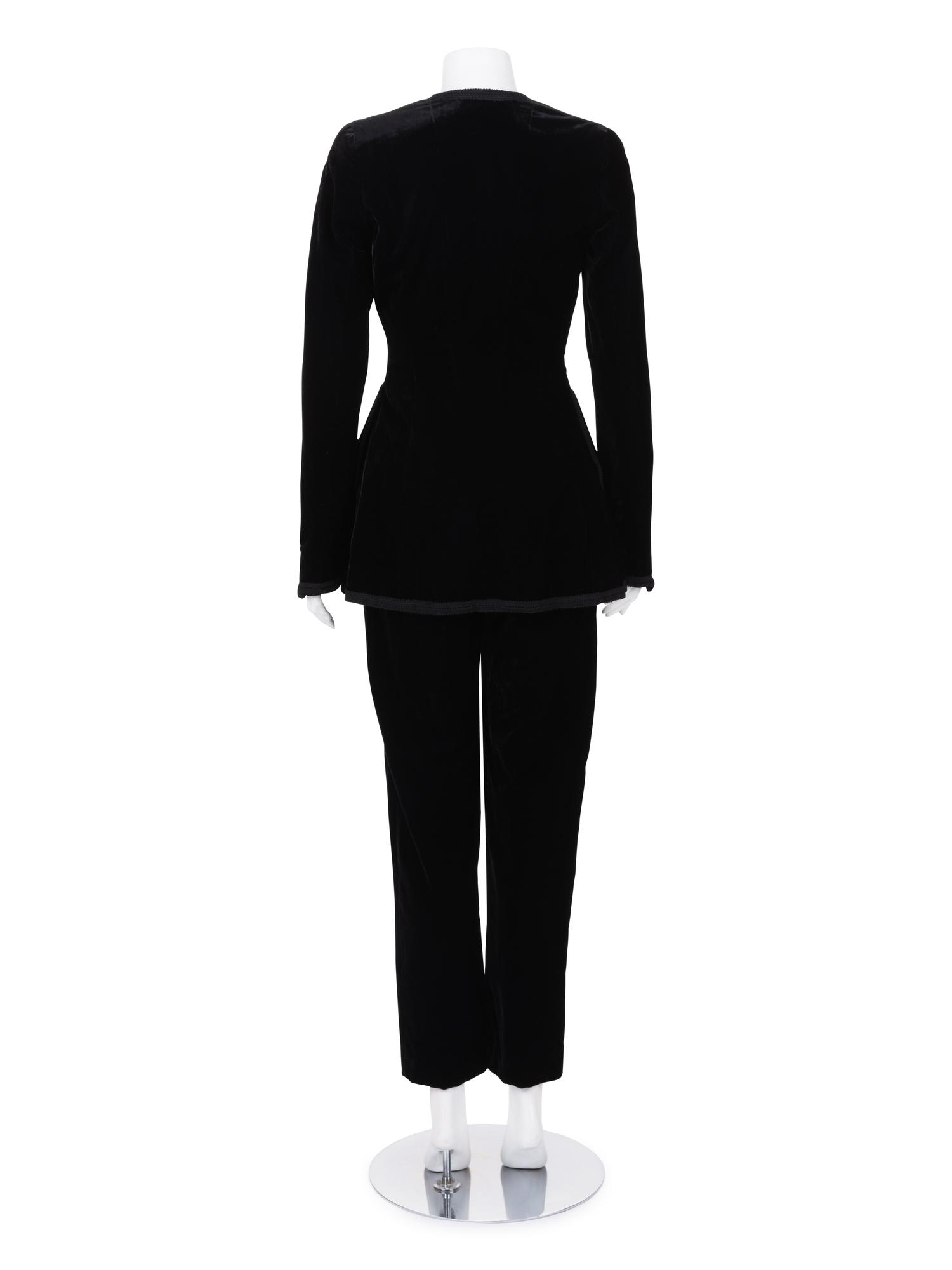 Chanel Boutique Velvet Pant Ensemble, Fall 1993