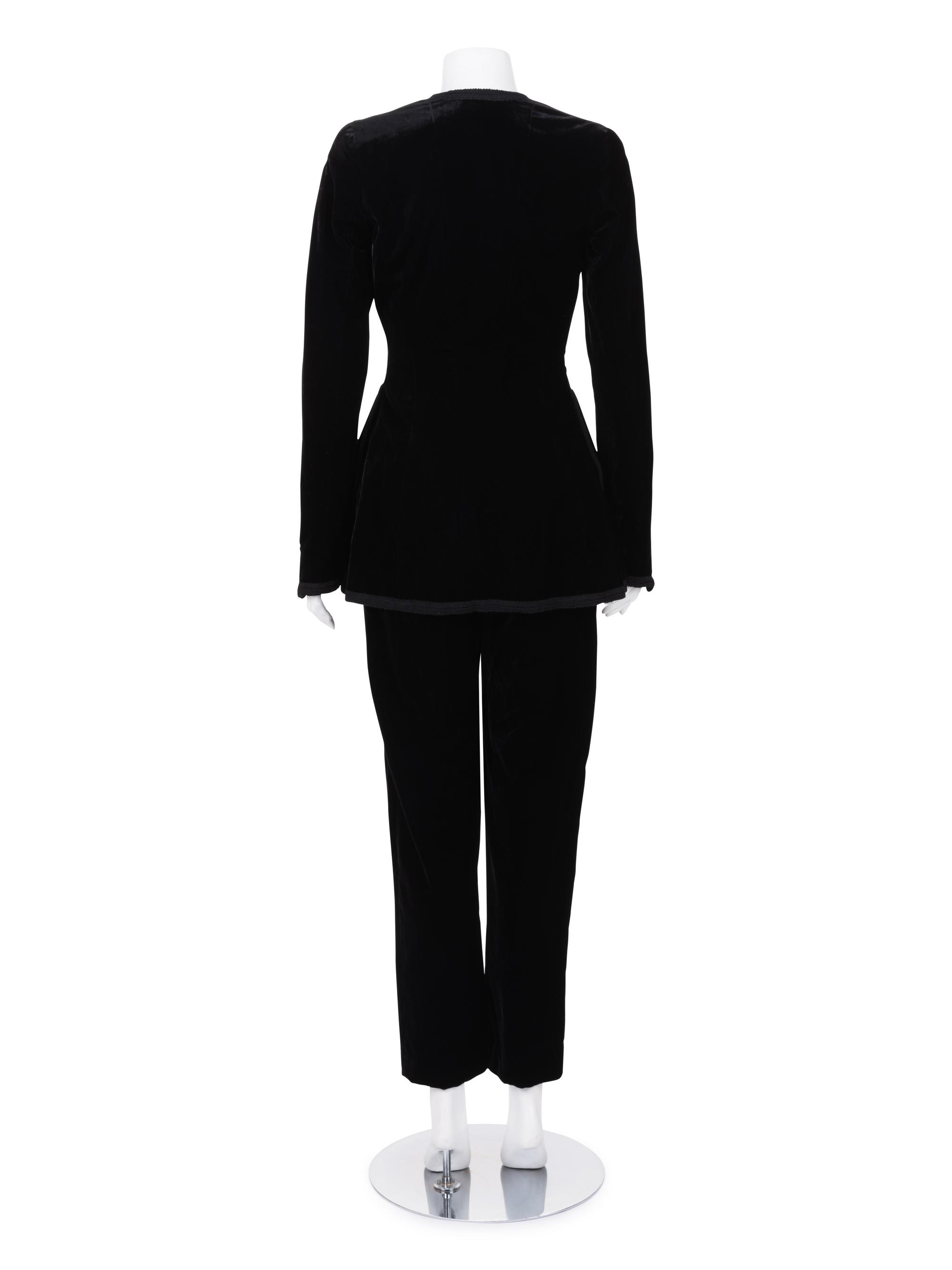 Chanel Boutique Velvet Pant Ensemble, Fall 1993