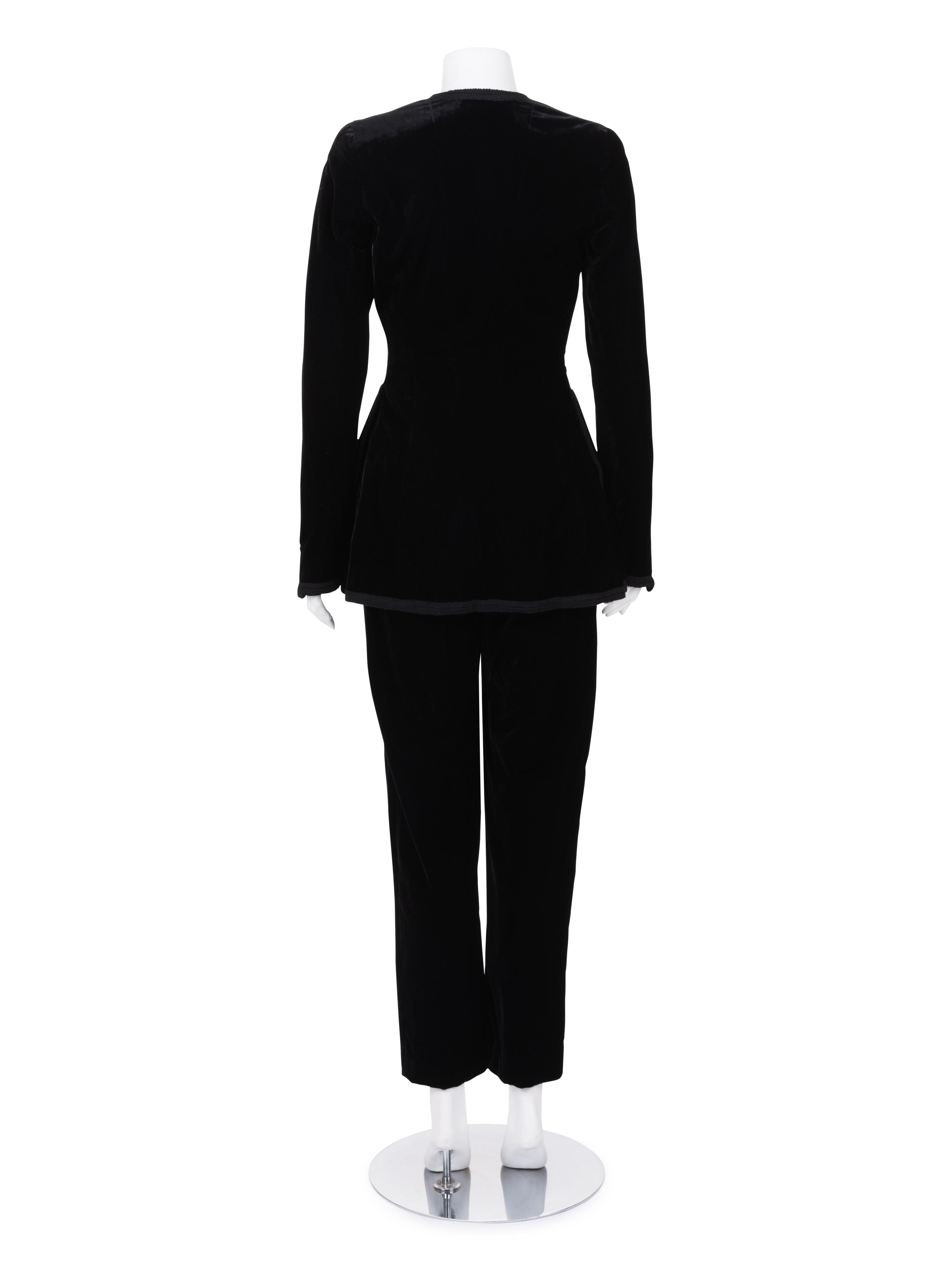 Chanel Boutique Velvet Pant Ensemble, Fall 1993