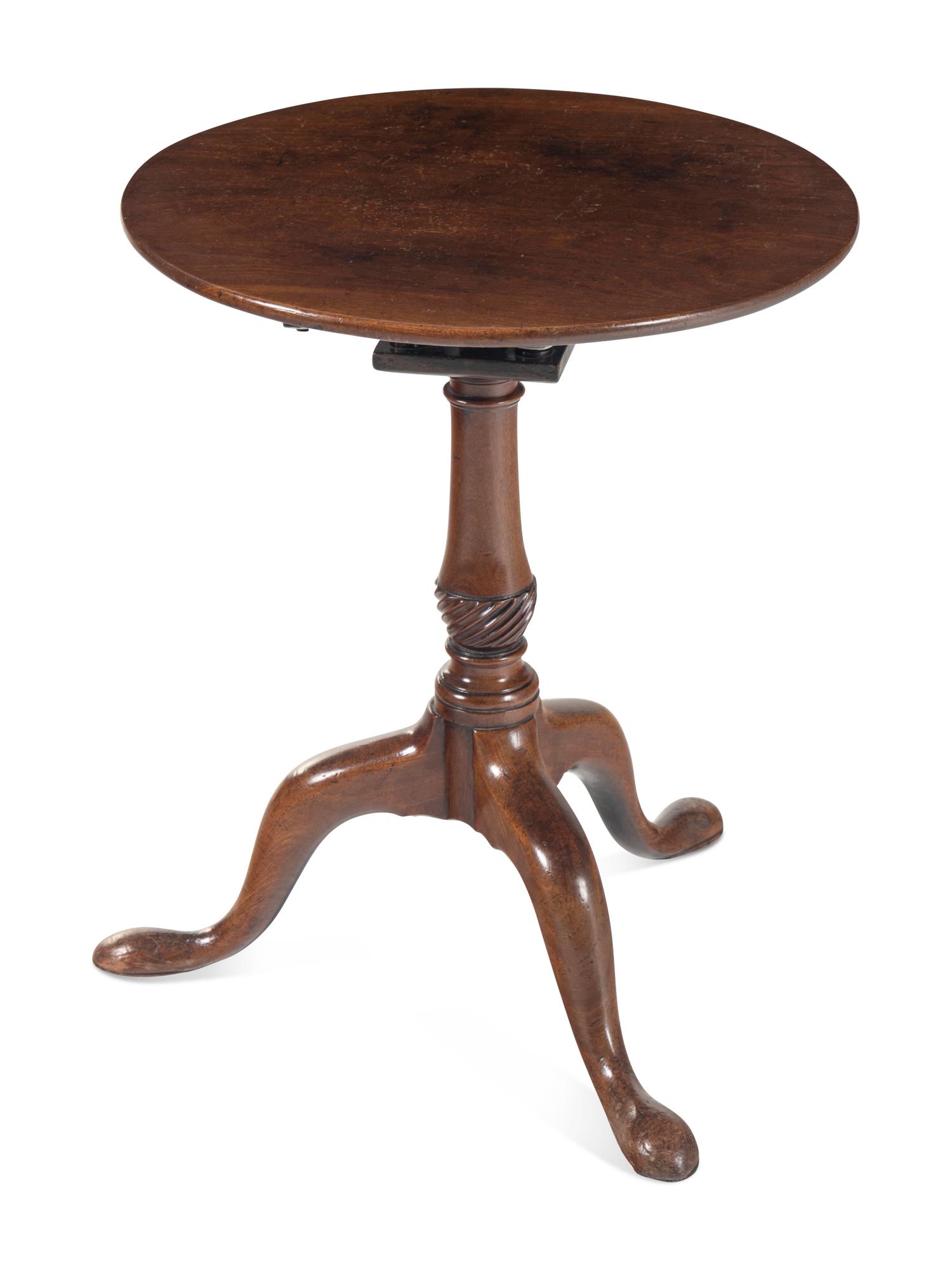 A George III Mahogany Tilt-Top Table
