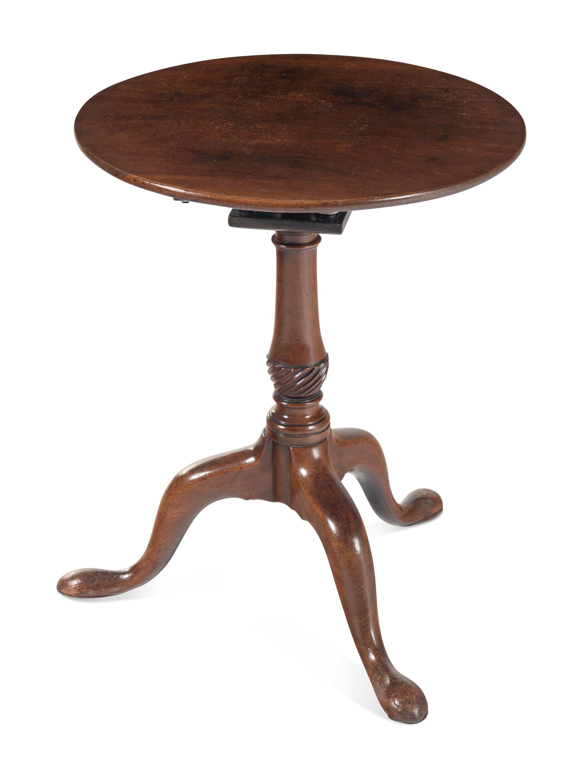 A George III Mahogany Tilt-Top Table
