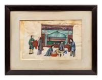 A Group of Twelve Chinese Export Pith Paintings